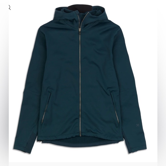 #92 Lululemon Men's Teal Fleece Lined Lightweight Jacket Size S